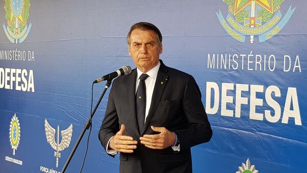 Presidente Jair Bolsonaro participou de uma cerimônia em homenagem aos ex-combatentes brasileiros que lutaram na Segunda Guerra Mundial - Sputnik Brasil