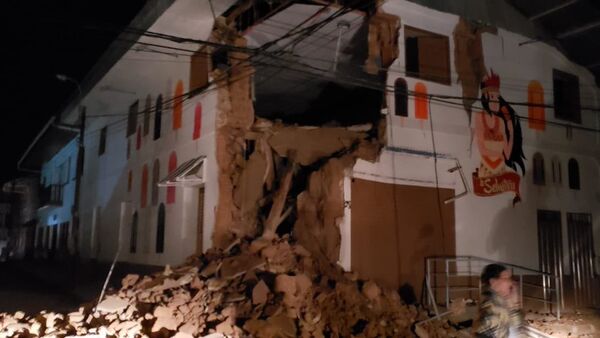 Danos causados pelo terremoto no Peru, 26 de maio - Sputnik Brasil