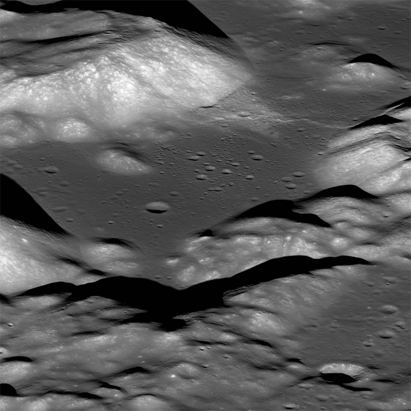 Vale lunar Taurus-Littrow fotografado pelo Orbitador de Reconhecimento Lunar da NASA. Pela primeira vez, o vale foi explorado pela missão Apollo 17 - Sputnik Brasil