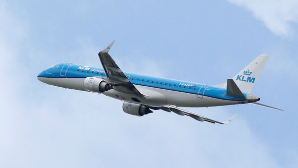Avião da empresa holandesa KLM (foto de arquivo) - Sputnik Brasil