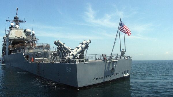 Crusador da Marinha dos EUA USS Chancellorsville - Sputnik Brasil