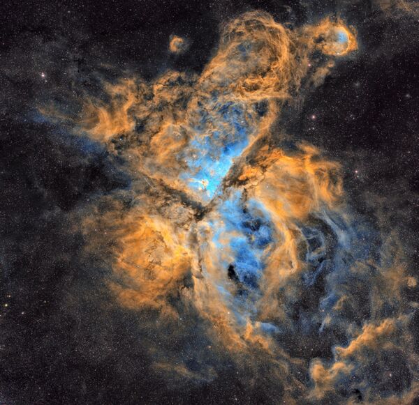 Brilhante Nebulosa de Eta Carinae registrada pelo fotógrafo croata Petar Babic - Sputnik Brasil