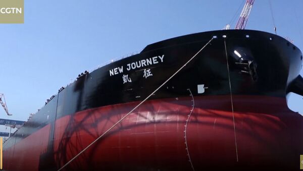 O petroleiro chinês 'inteligente' recém-construído New Journey - Sputnik Brasil