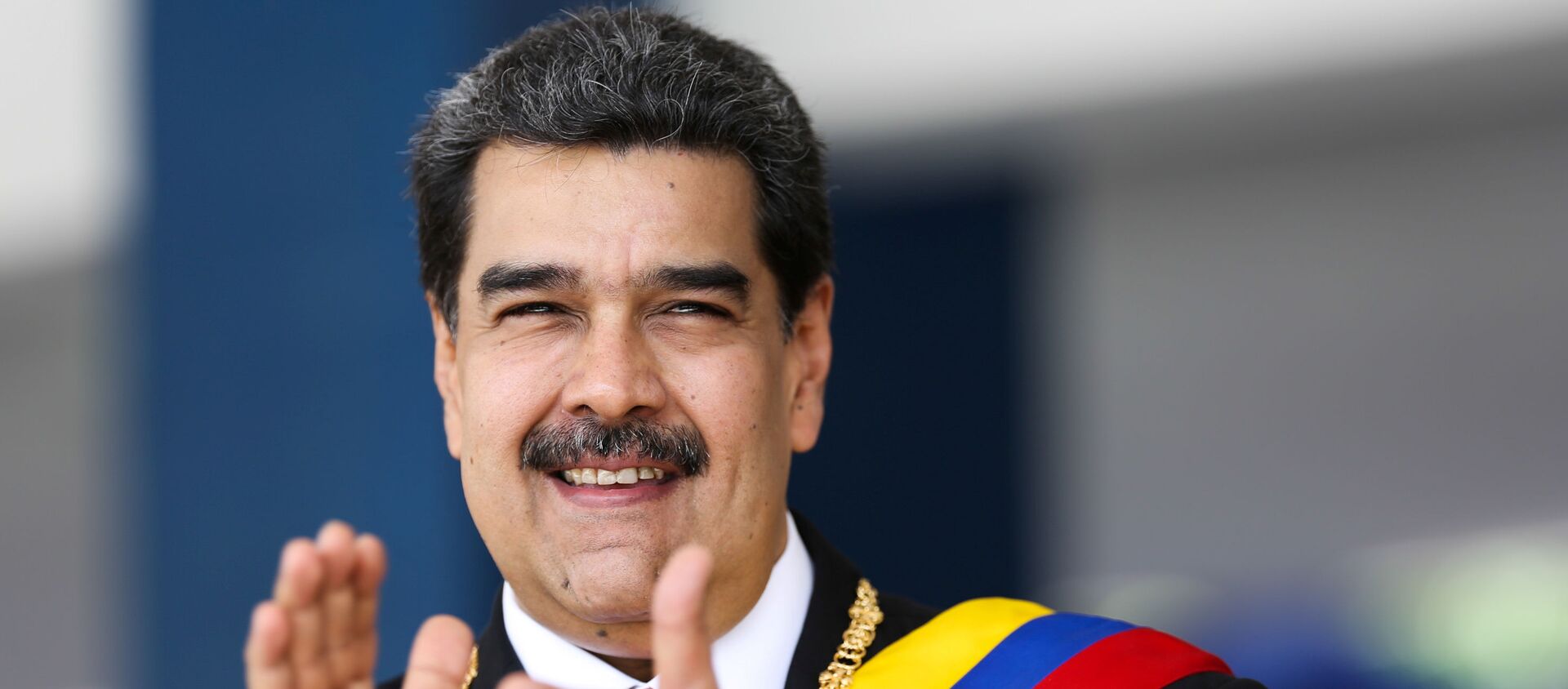 Presidente da Venezuela, Nicolás Maduro, participa de desfile militar para comemorar o 208º aniversário da declaração da Independência da Venezuela em Caracas, em 5 de julho de 2019 - Sputnik Brasil, 1920, 08.07.2019