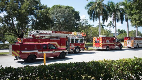 Carros de bombeiros atendendo a chamado na Flórida (arquivo) - Sputnik Brasil