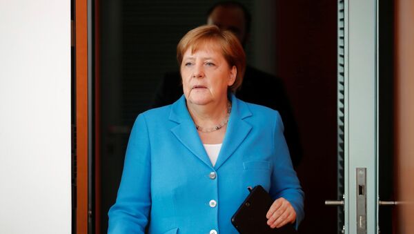 Chanceler alemã Angela Merkel participa de reunião na Chancelaria em Berlim, Alemanha, em 10 de julho de 2019 - Sputnik Brasil