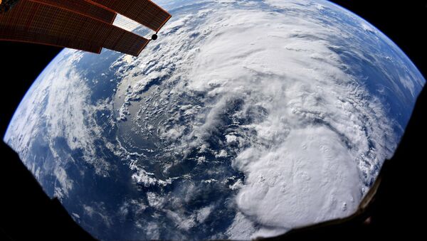 O furacão Barry visto da Estação Espacial Internacional - Sputnik Brasil