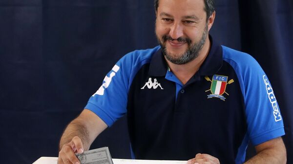 Matteo Salvini, líder do partido italiano Lega Nord (foto de arquivo) - Sputnik Brasil