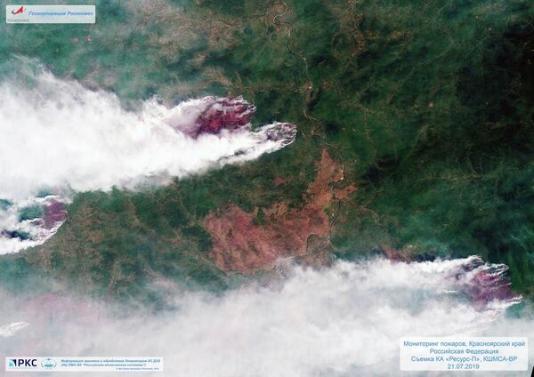 Monitorização das áreas de catástrofes ambientais a partir de satélite russos de sensoriamento remoto da Terra - Sputnik Brasil