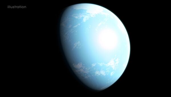 Ilustração mostra interpretação da aparência do planeta GJ 357 d, localizado a cerca de 31 anos-luz de distância da Terra - Sputnik Brasil