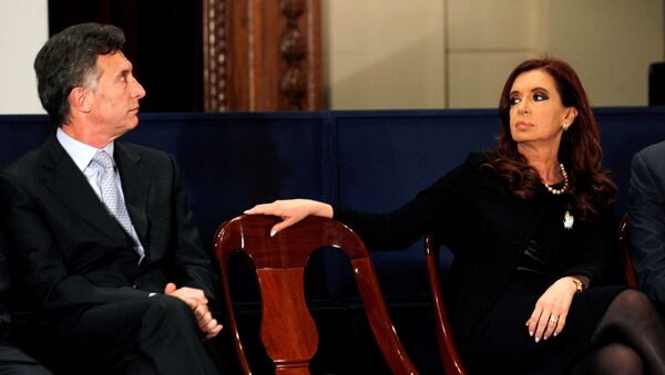 Mauricio Macri e Cristina Fernández de Kirchner - Sputnik Brasil