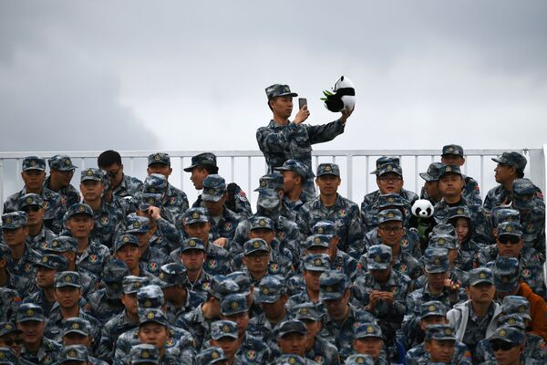 Militares chineses presentes no concurso militar Aviadarts 2019
 - Sputnik Brasil