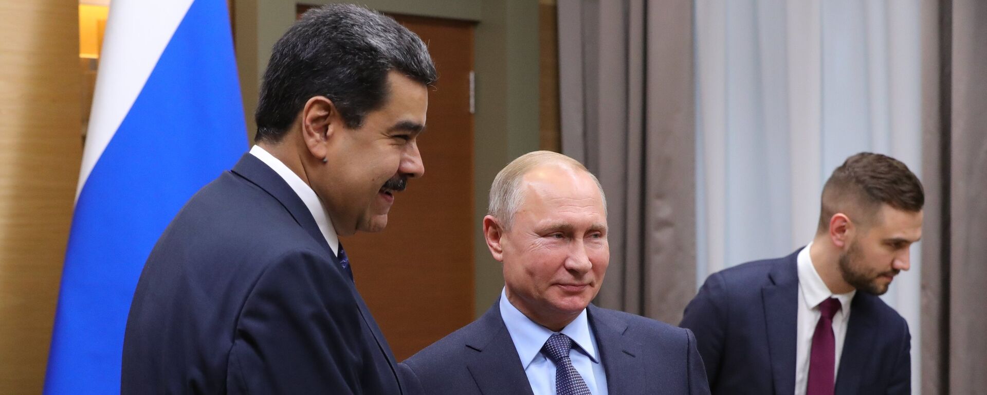 Presidentes da Venezuela, Nicolás Maduro (à esquerda), e da Rússia, Vladimir Putin (ao lado). - Sputnik Brasil, 1920, 13.03.2022