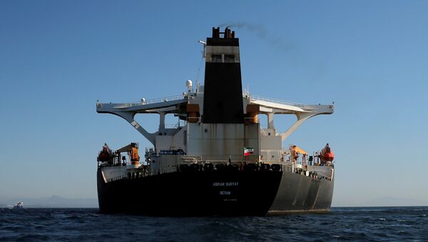 Petroleiro iraniano Grace 1 no estreito de Gibraltar - Sputnik Brasil