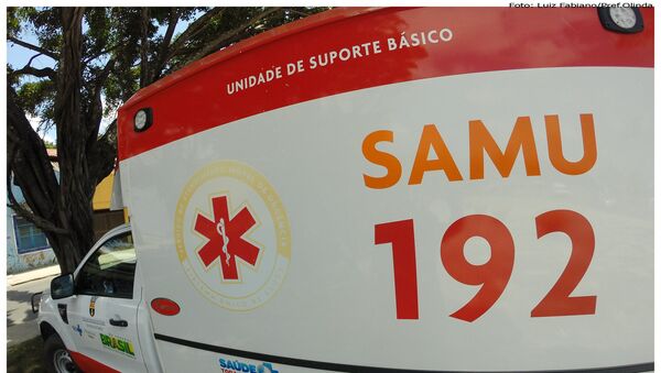 Ambulância brasileira do SAMU, imagem referencial - Sputnik Brasil