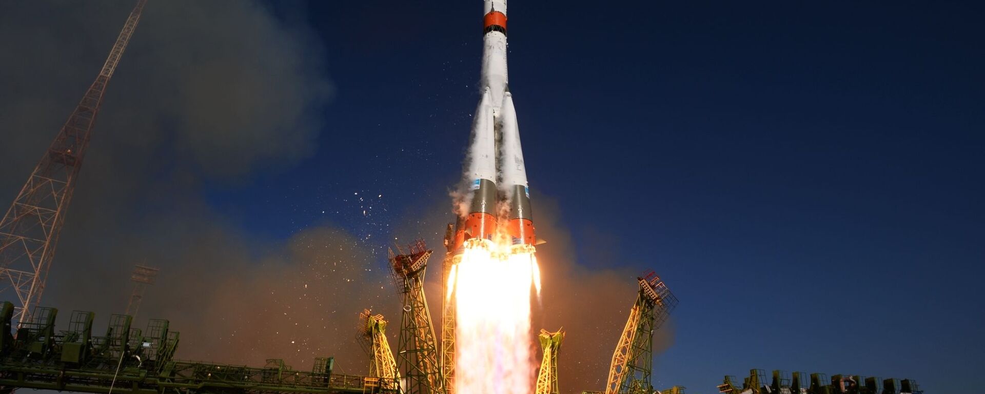Lançamento do foguete portador Soyuz-2.1a com a nave Soyuz MS-14 (imagem referencial) - Sputnik Brasil, 1920, 30.05.2023