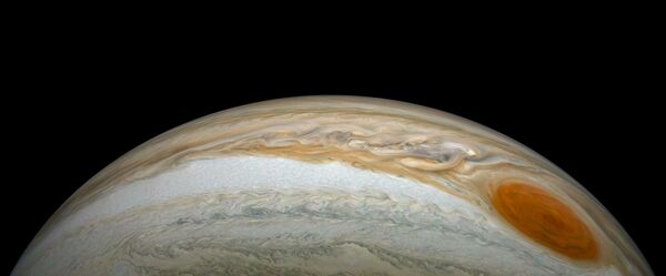 Grande mancha vermelha de Júpiter avistada pela sonda da Juno da NASA - Sputnik Brasil