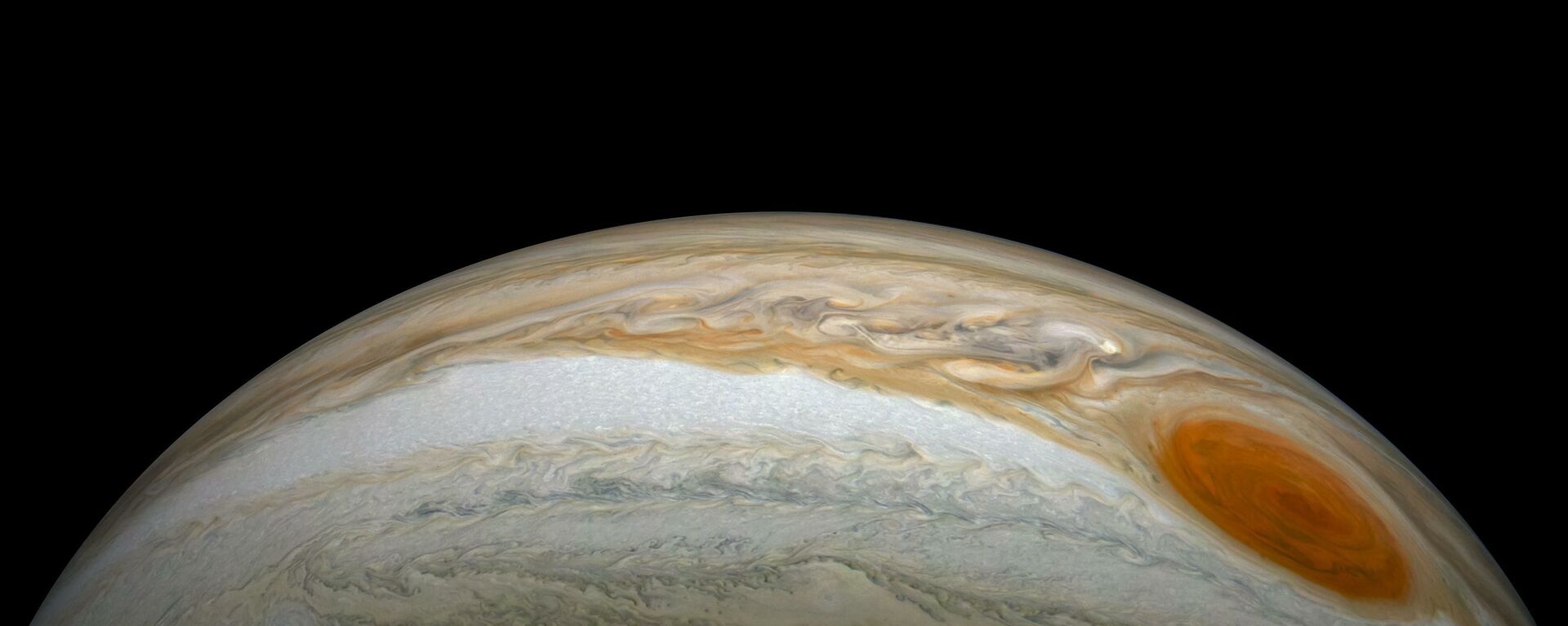 Grande mancha vermelha de Júpiter avistada pela sonda da Juno da NASA - Sputnik Brasil, 1920, 10.03.2022