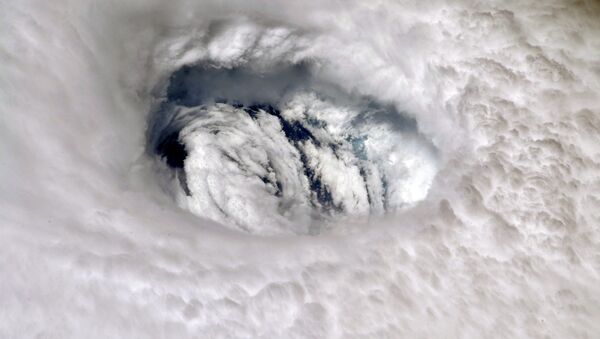 Fotografia do furacão Dorian tirada a partir da Estação Espacial Internacional - Sputnik Brasil