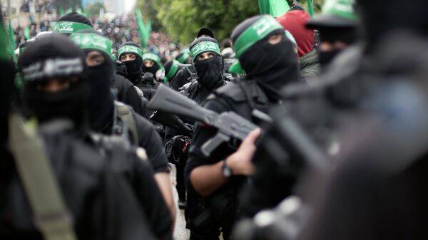 Militantes do Hamas em Gaza - Sputnik Brasil