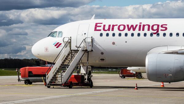 Um Airbus da companhia aérea Eurowings - Sputnik Brasil