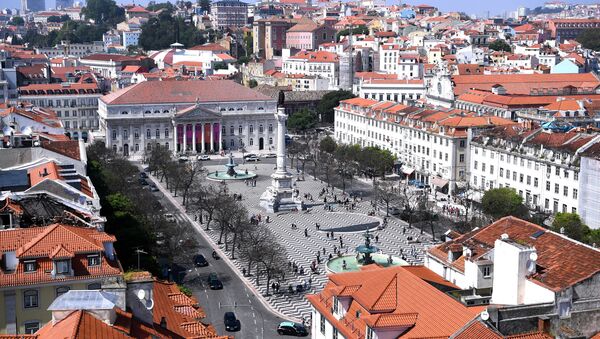 Praça do Rossio, também conhecida como Praça Dom Pedro IV, em Lisboa, Portugal - Sputnik Brasil