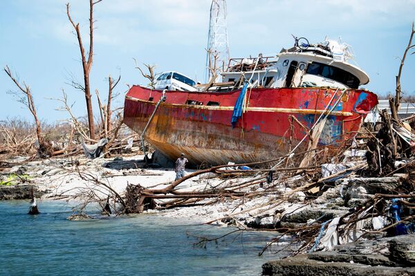 Последствия урагана Дориан на острове Абако, США - Sputnik Brasil