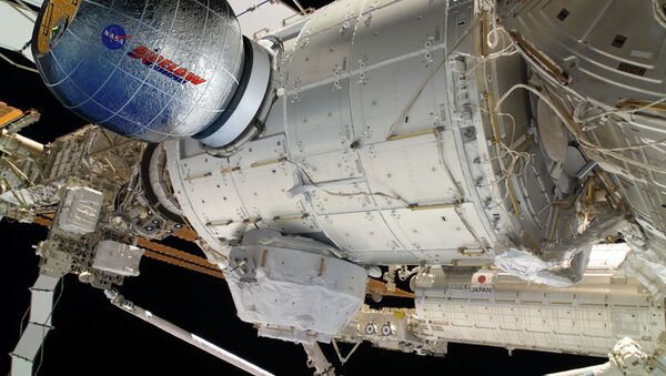 O módulo inflável BEAM acoplado à Estação Espacial Internacional ( foto de arquivo) - Sputnik Brasil