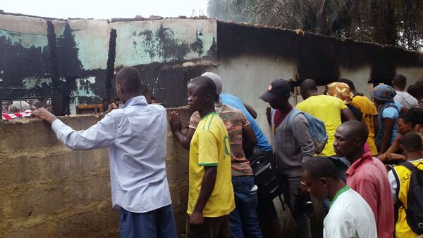 Incêndio em escola corânica de Paynesville, no subúrbio de Monróvia, na Libéria - Sputnik Brasil