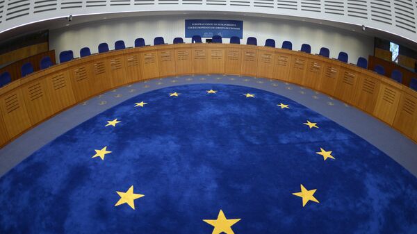 Sala de audiência do Tribunal Europeu dos Direitos do Homem, em Estrasburgo, França - Sputnik Brasil