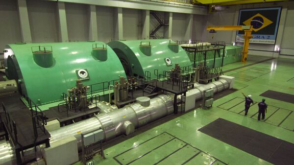 Turbinas da usina nuclear Angra 2, em Angra dos Reis (RJ) (foto de arquivo) - Sputnik Brasil