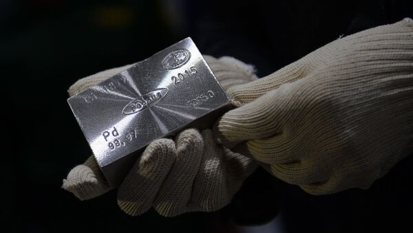 Metal paládio comercializado no mercado de commodities (foto referencial) - Sputnik Brasil