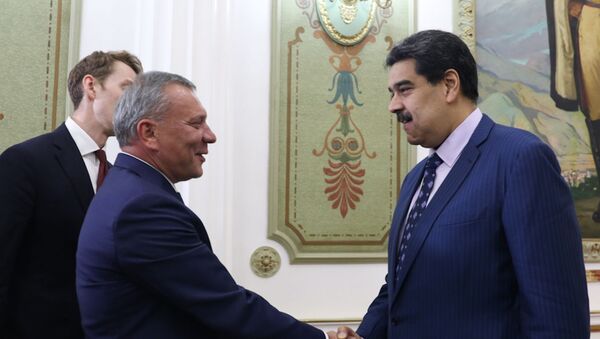 Presidente de Venezuela, Nicolás Maduro, recebe o vice-primeiro-ministro da Rússia, Yuri Borisov  - Sputnik Brasil