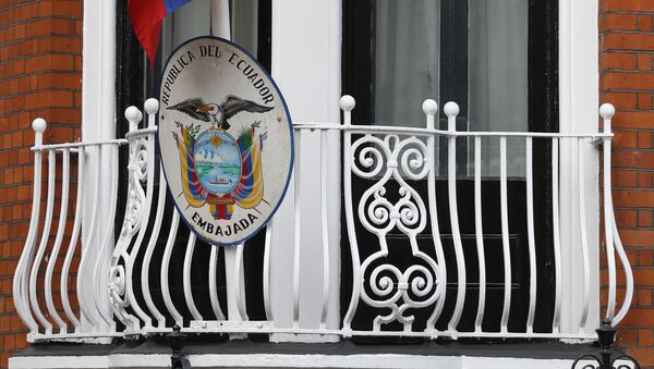 Embaixada do Equador em Londres, aonde ficou asilado por sete anos o jornalista Julian Assange - Sputnik Brasil
