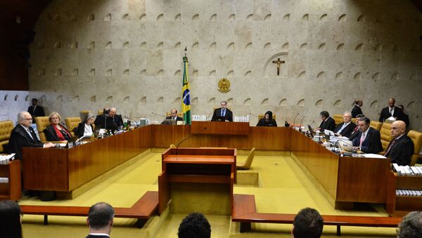 O Ministro Dias Toffoli, durante sessão no Supremo Tribunal Federal (STF), em Brasília (DF). - Sputnik Brasil