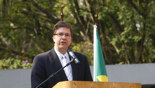 Indicado para ser o novo embaixador americano no Brasil, Todd Chapman discursa no consulado dos EUA em São Paulo em 2011 - Sputnik Brasil