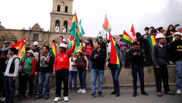 Protestos em Bolívia  - Sputnik Brasil