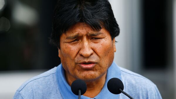 Presidente deposto da Bolívia, Evo Morales, em entrevista após chegar ao México, aonde recebeu asilo político, em 12 de novembro de 2019  - Sputnik Brasil