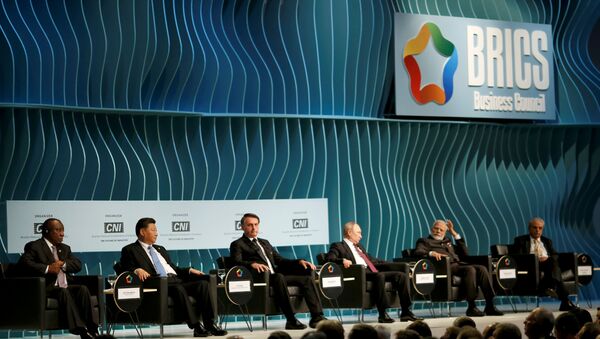 Líderes do BRICS se reúnem com empresários em Brasília - Sputnik Brasil