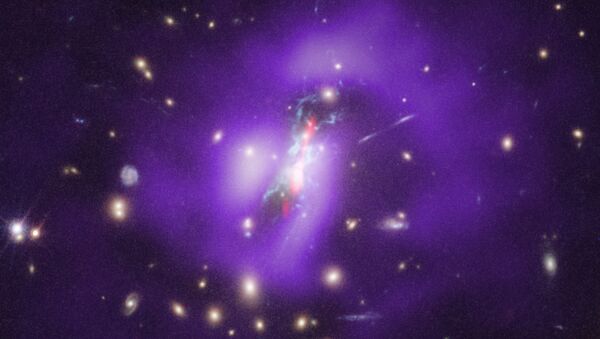 Estrelas estão nascendo nas profundezas de um buraco negro, no aglomerado de galáxias Phoenix Cluster - Sputnik Brasil