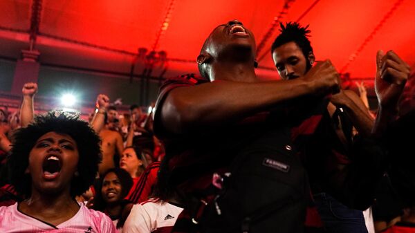 Flamenguistas comemoram a vitória na Libertadores  - Sputnik Brasil