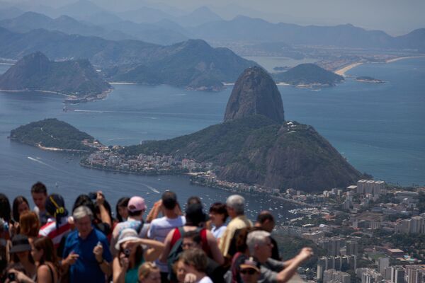 Pão de Açúcar do Rio de Janeiro é fotografado de cima do Corcovado, Brasil - Sputnik Brasil