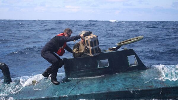 Guarda costeira apreende narcosubmarino em operação nos Estados Unidos - Sputnik Brasil