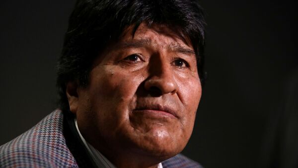 Evo Morales durante asilo na Cidade do México, em novembro de 2019 - Sputnik Brasil