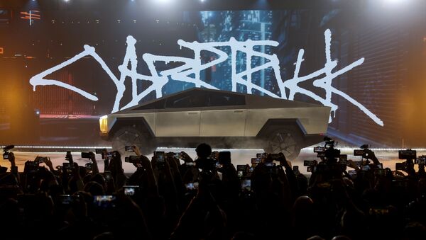 Inauguração do veículo Cybertruck da Tesla na Califórnia - Sputnik Brasil