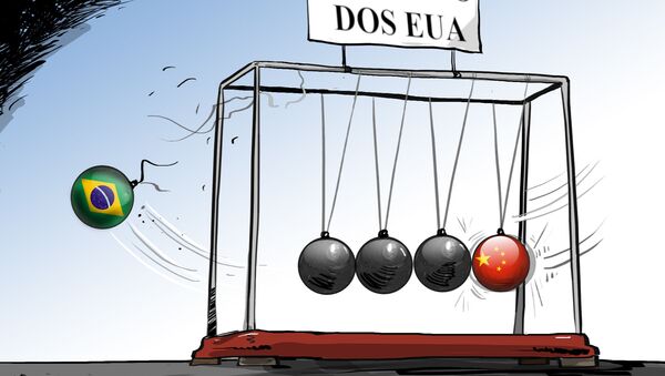 Queda do Brasil do 'berço' China-EUA - Sputnik Brasil