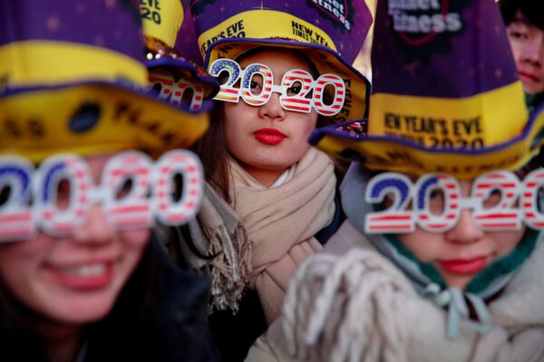 Celebrações do Ano Novo 2020 na Times Square em Nova York - Sputnik Brasil