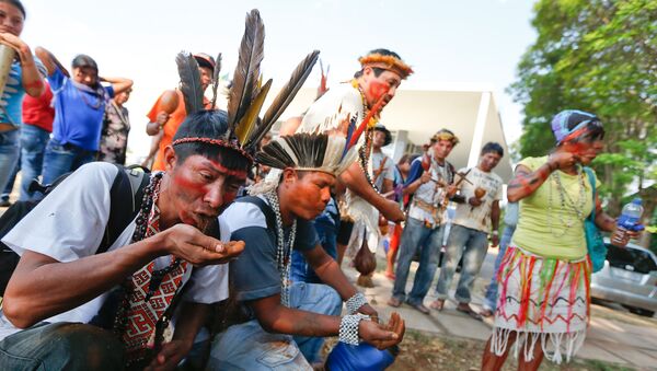 Índios da etnia Guarani Kaiowa - Sputnik Brasil