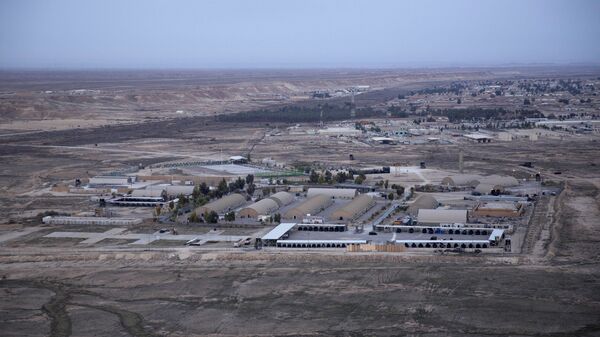 Foto aérea da base militar Ain Al-Asad, que abriga militares dos EUA no Iraque - Sputnik Brasil