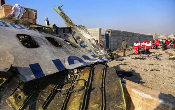 Local do acidente do Boeing 737-800, perto do Aeroporto Internacional Imã Khomeini em Teerã - Sputnik Brasil